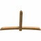 Ekena Millwork Bellingham Rough Sawn Timber Gable Bracket, Western Red Cedar, 96"W x 60"H x 4"D x 6"F, 15/12 Pitch GBW096X60X0406BEL00RWR - alternate 3